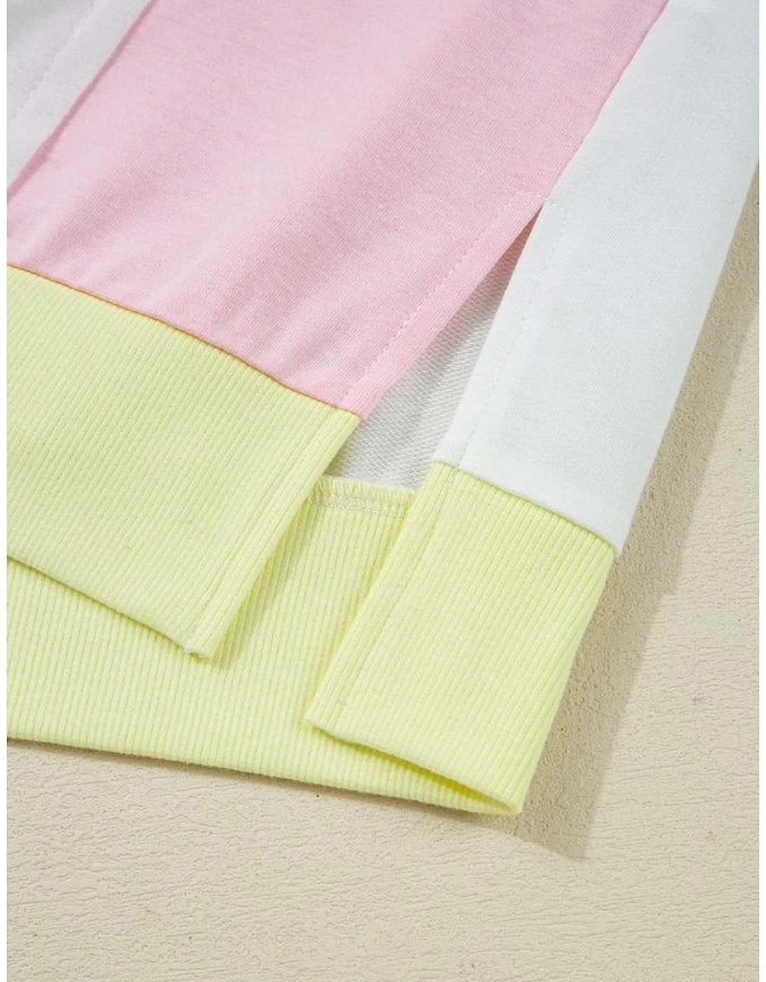 White Floral Colorblock Patchwork Chest Pocket Notched Neck Long Sleeve Top