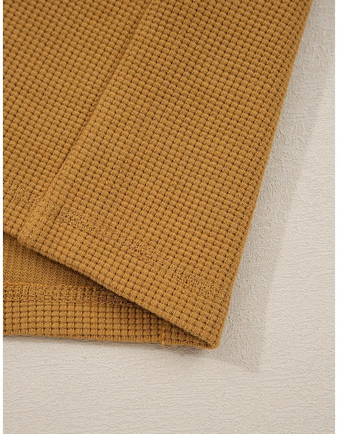 Multicolor Oversized Mixed Textured Split Neck High Low Patchwork Sweatshirt