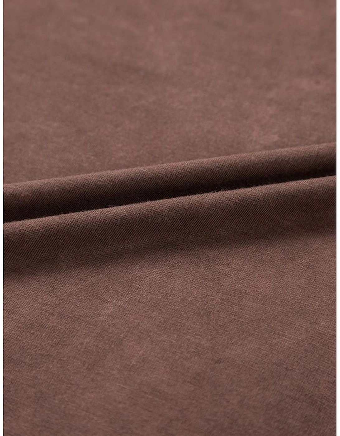 Chestnut Mineral Wash Criss Cross V Neck Casual T Shirt