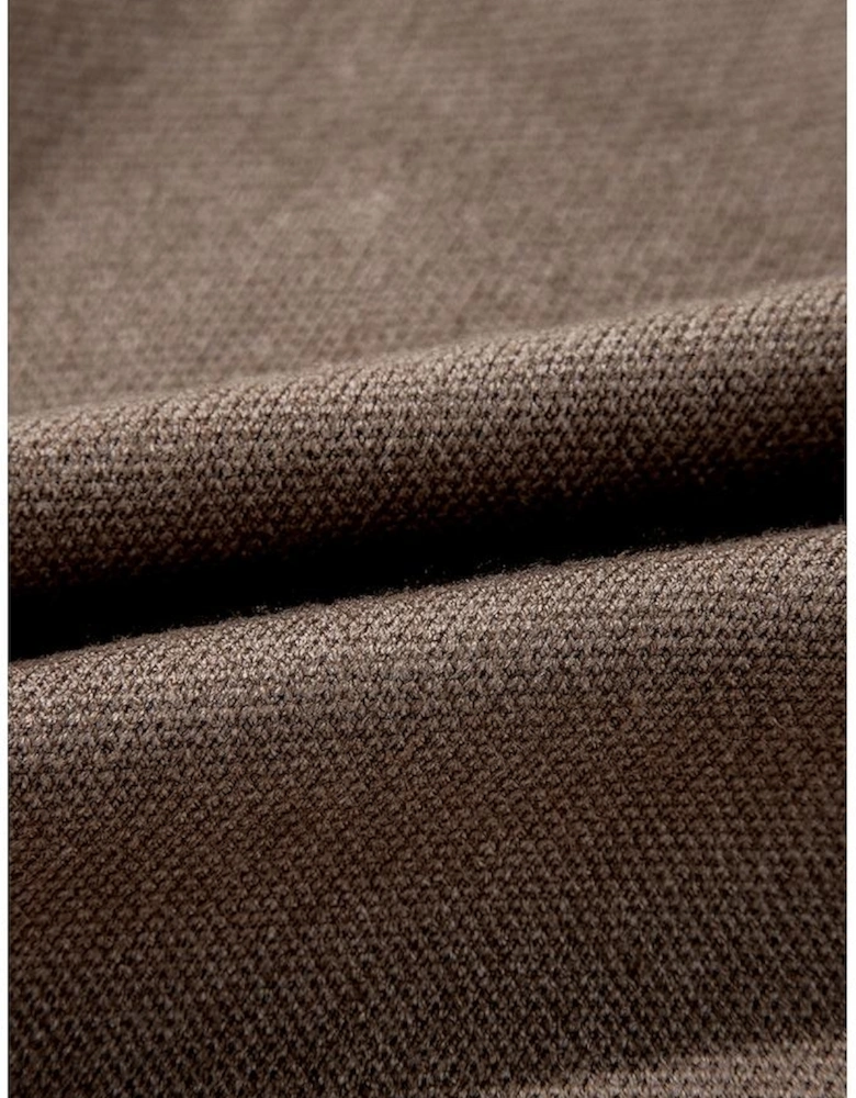 Parchment Contrast Flower Half Zipper Stand Neck Sweater