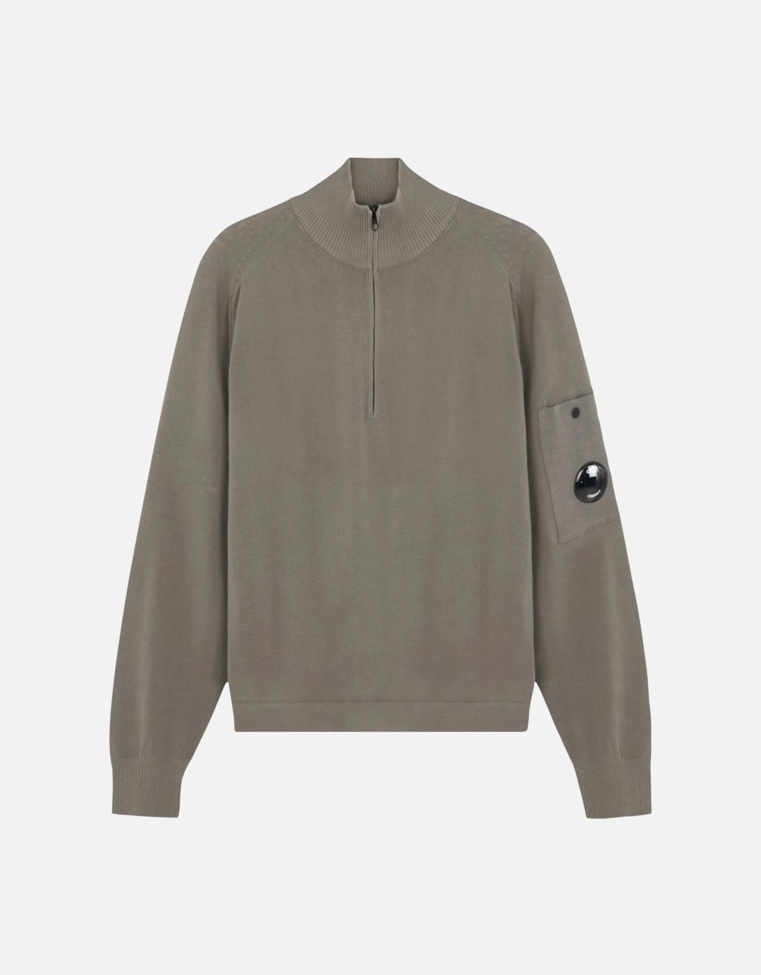 COTTON CREPE ZIP SWEATER, 6 of 5