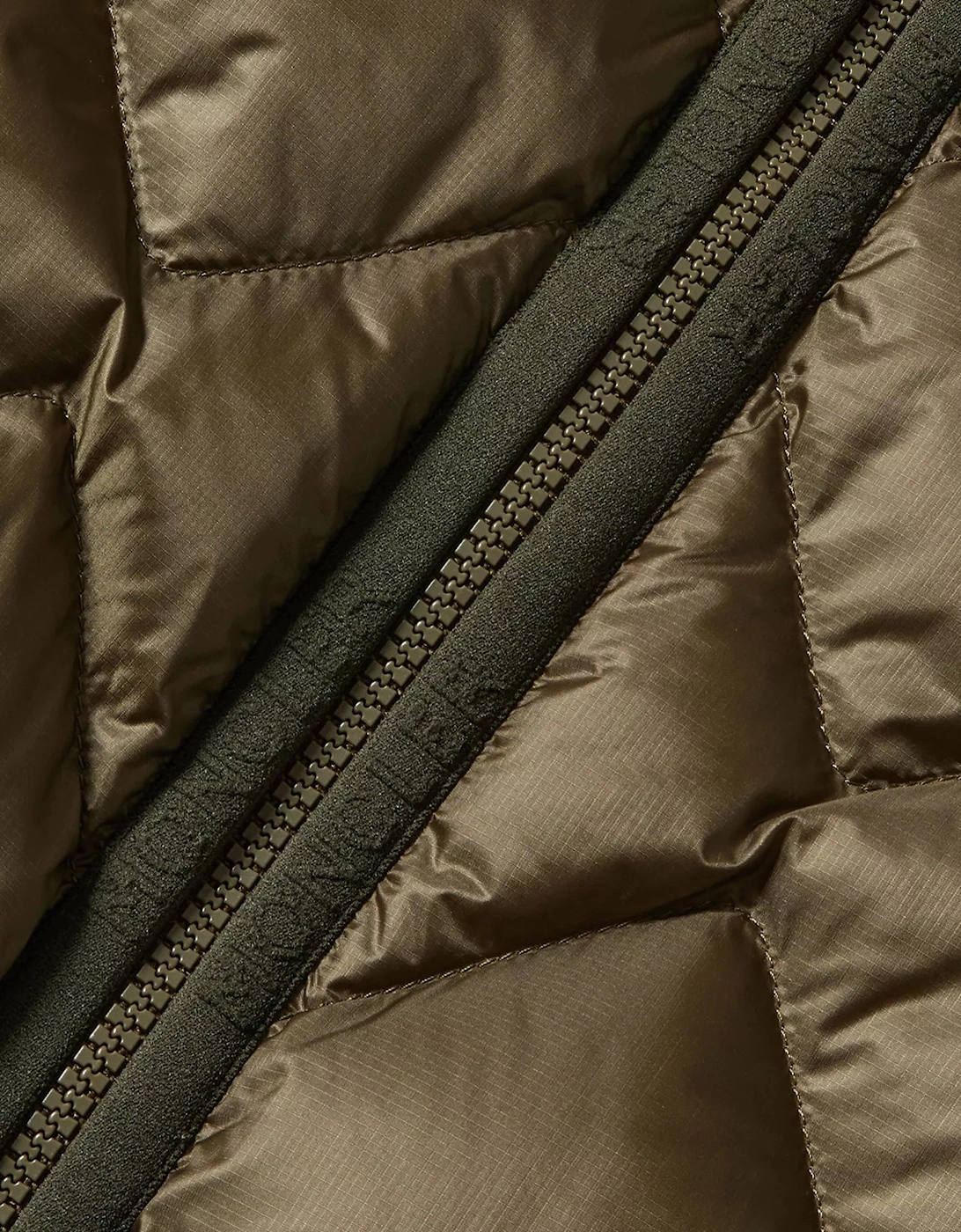 Hooded Hybrid Cardigan Green