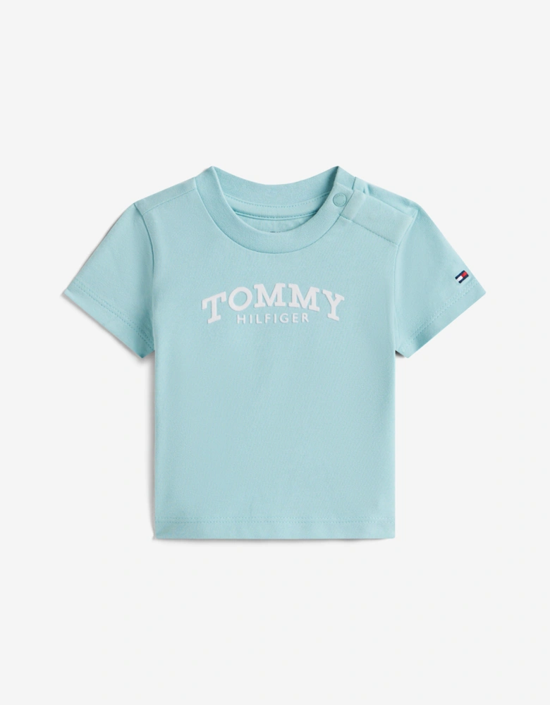 Baby Boys Monotype Logo T-Shirt in Blue