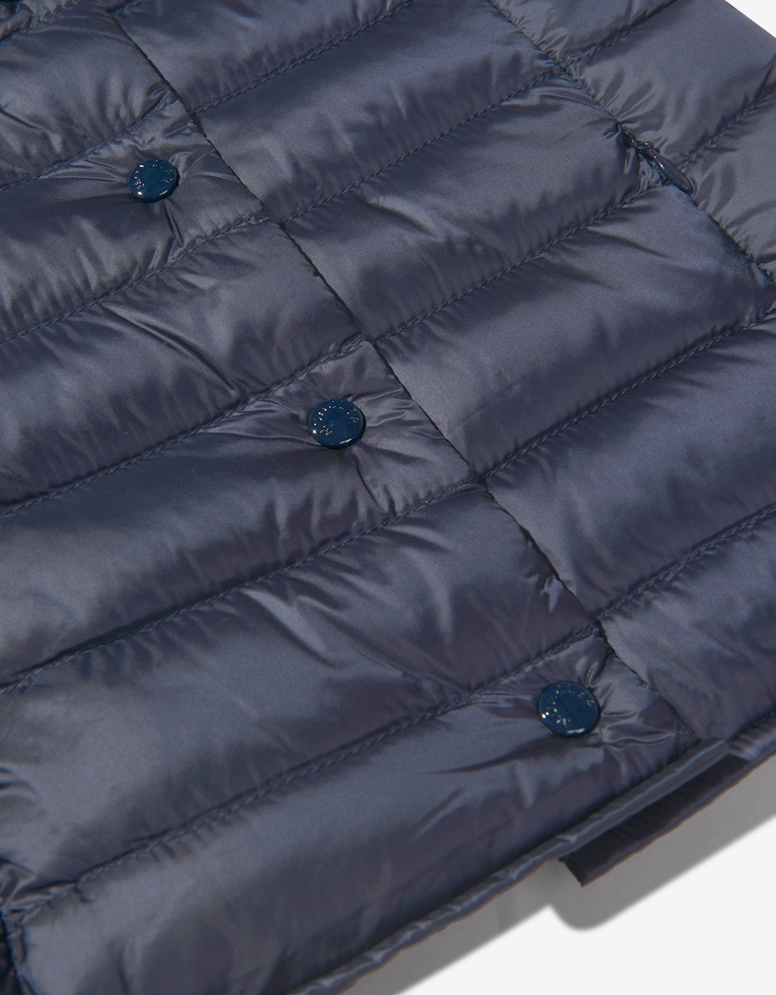 Enfant Girls Down Padded Liane Gilet in Navy