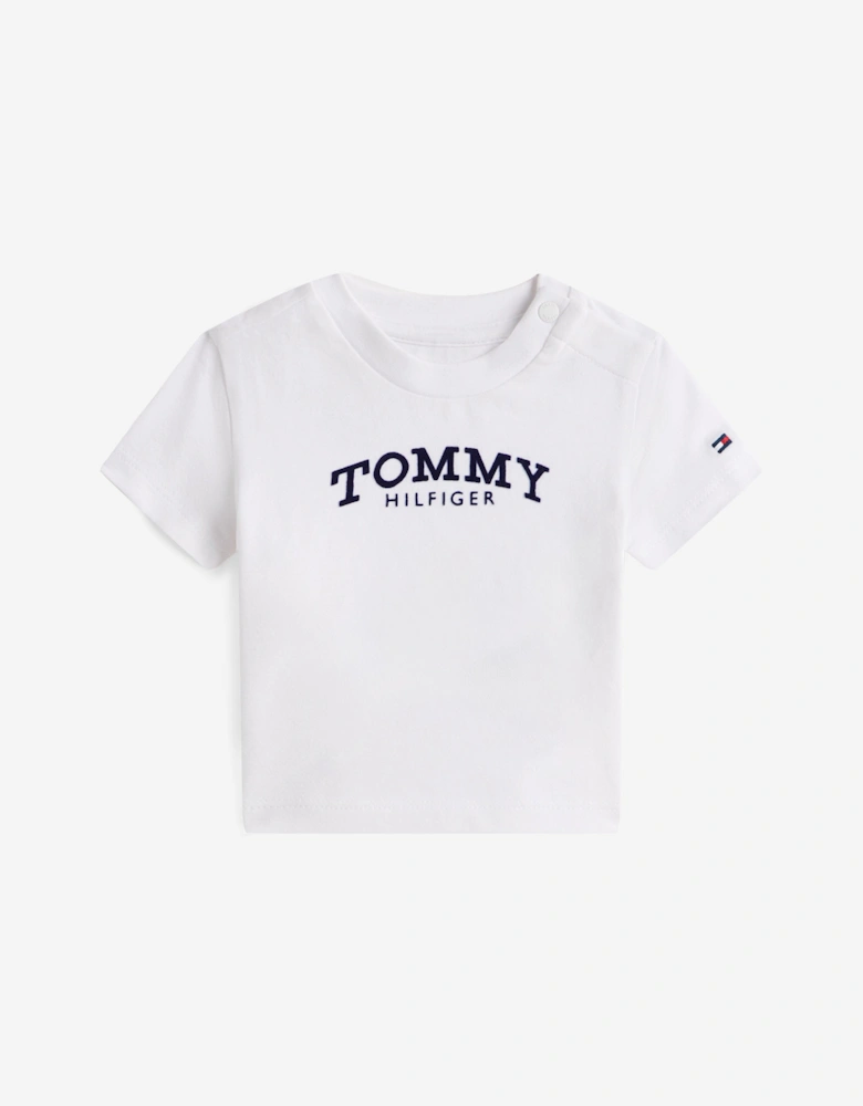 Baby Monotype Logo T-Shirt in White