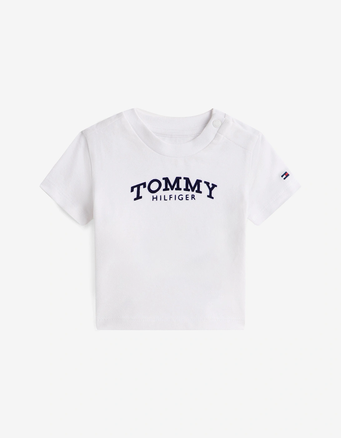 Baby Monotype Logo T-Shirt in White, 5 of 4