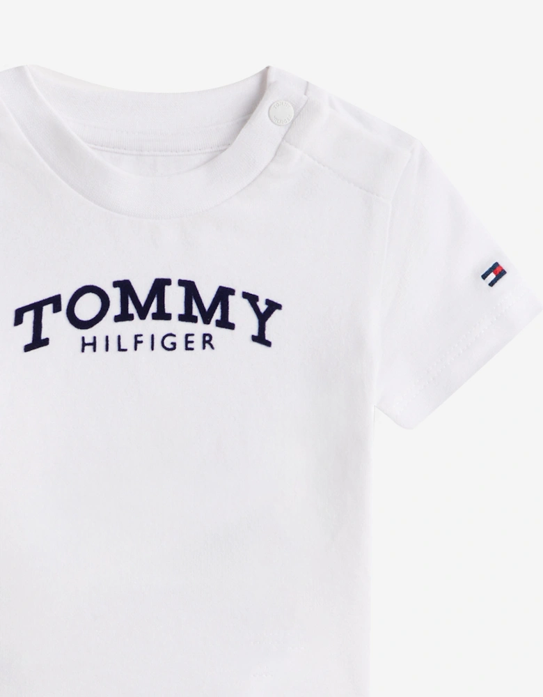 Baby Monotype Logo T-Shirt in White