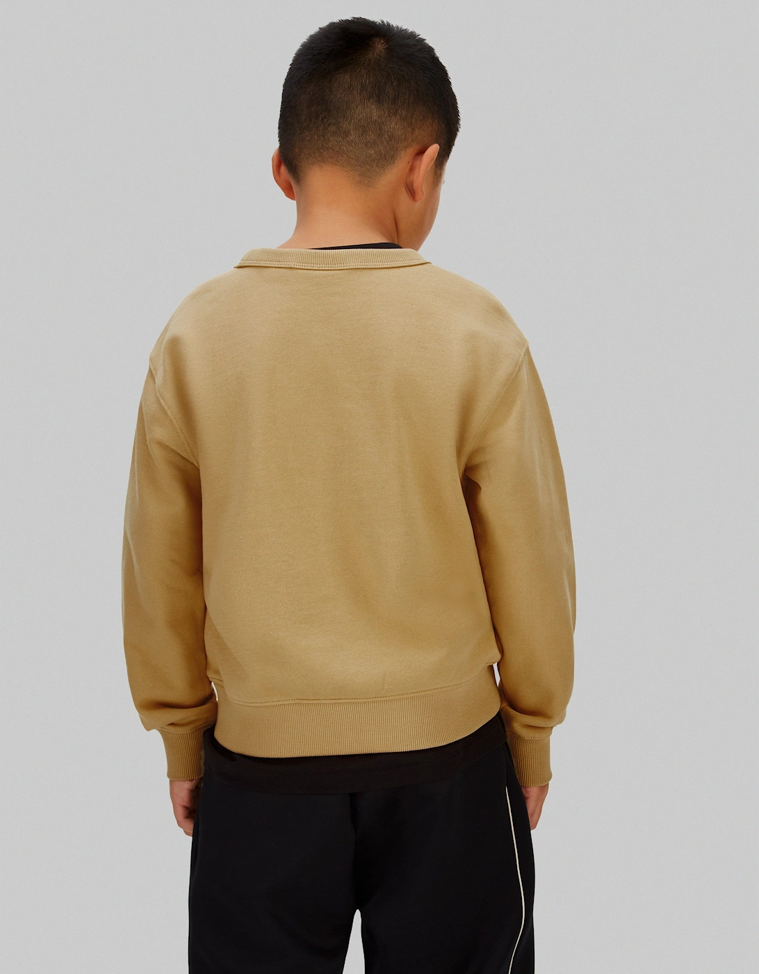 Boys Varsity Sweatshirt in Beige