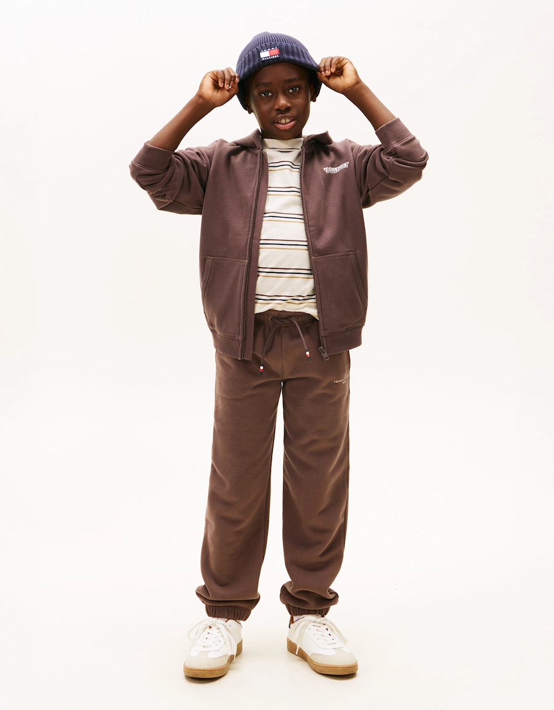 Kids Mini Corp Joggers in Brown