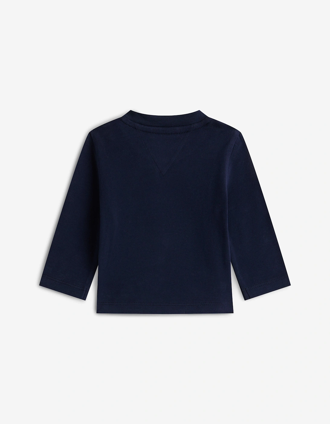 Baby Boys Monotype Logo Long Sleeve T-Shirt in Navy