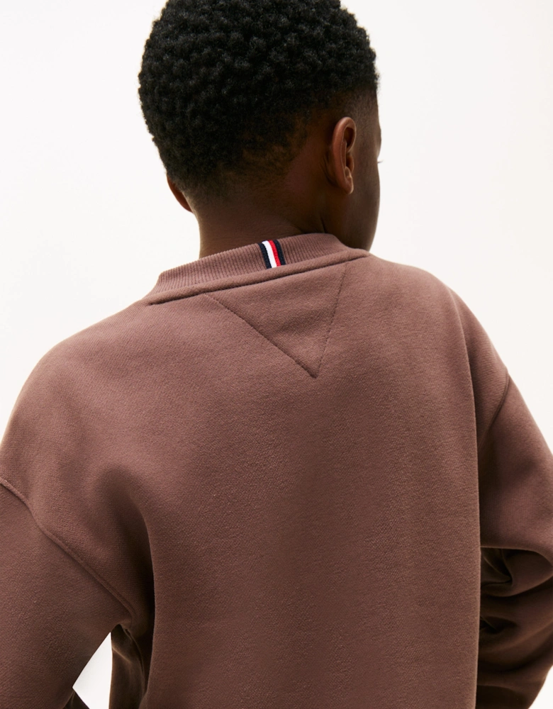 Kids Mini Corp Sweatshirt in Brown