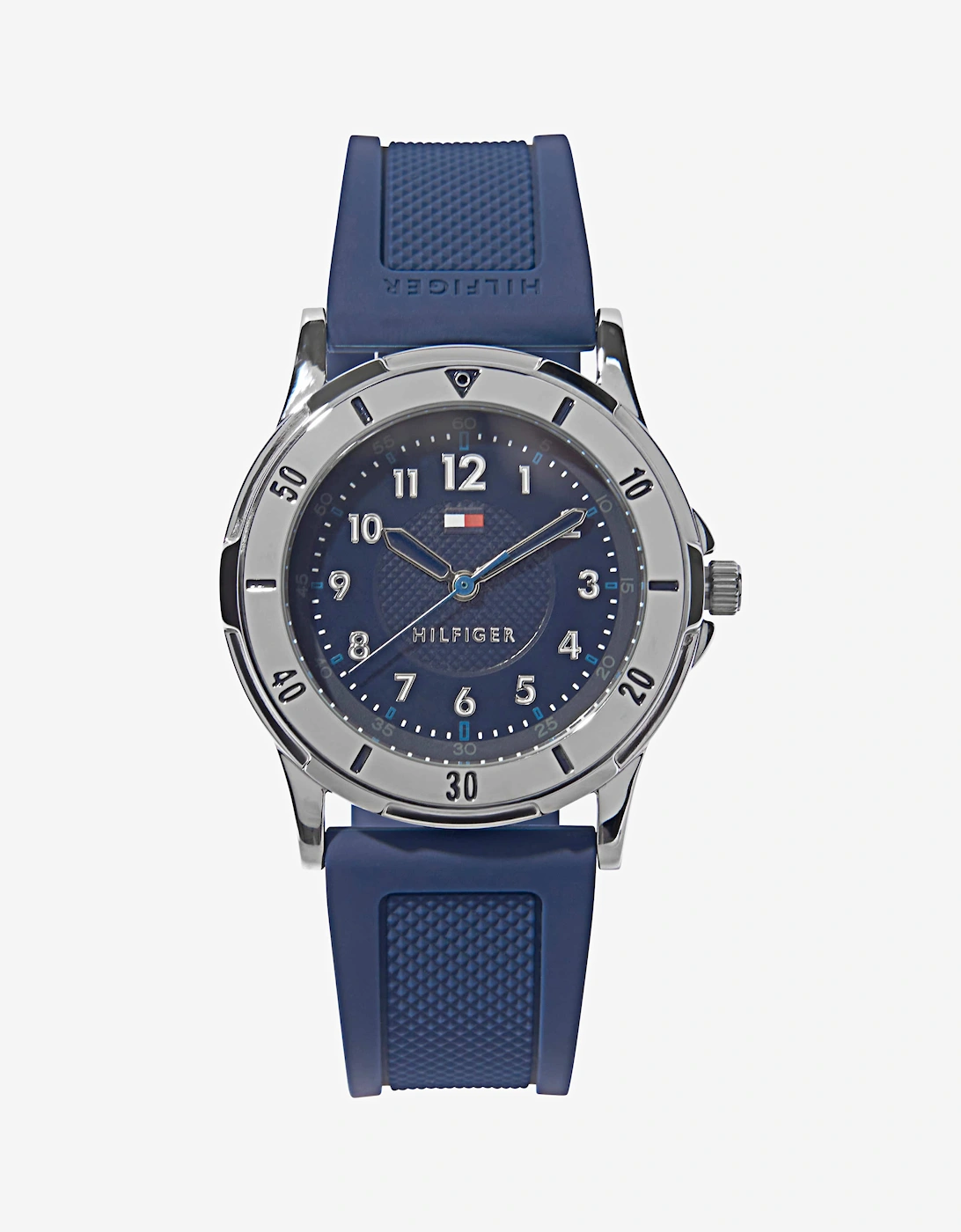Boys Silicone Strap Watch in Navy 34mm (One Size), 7 of 6