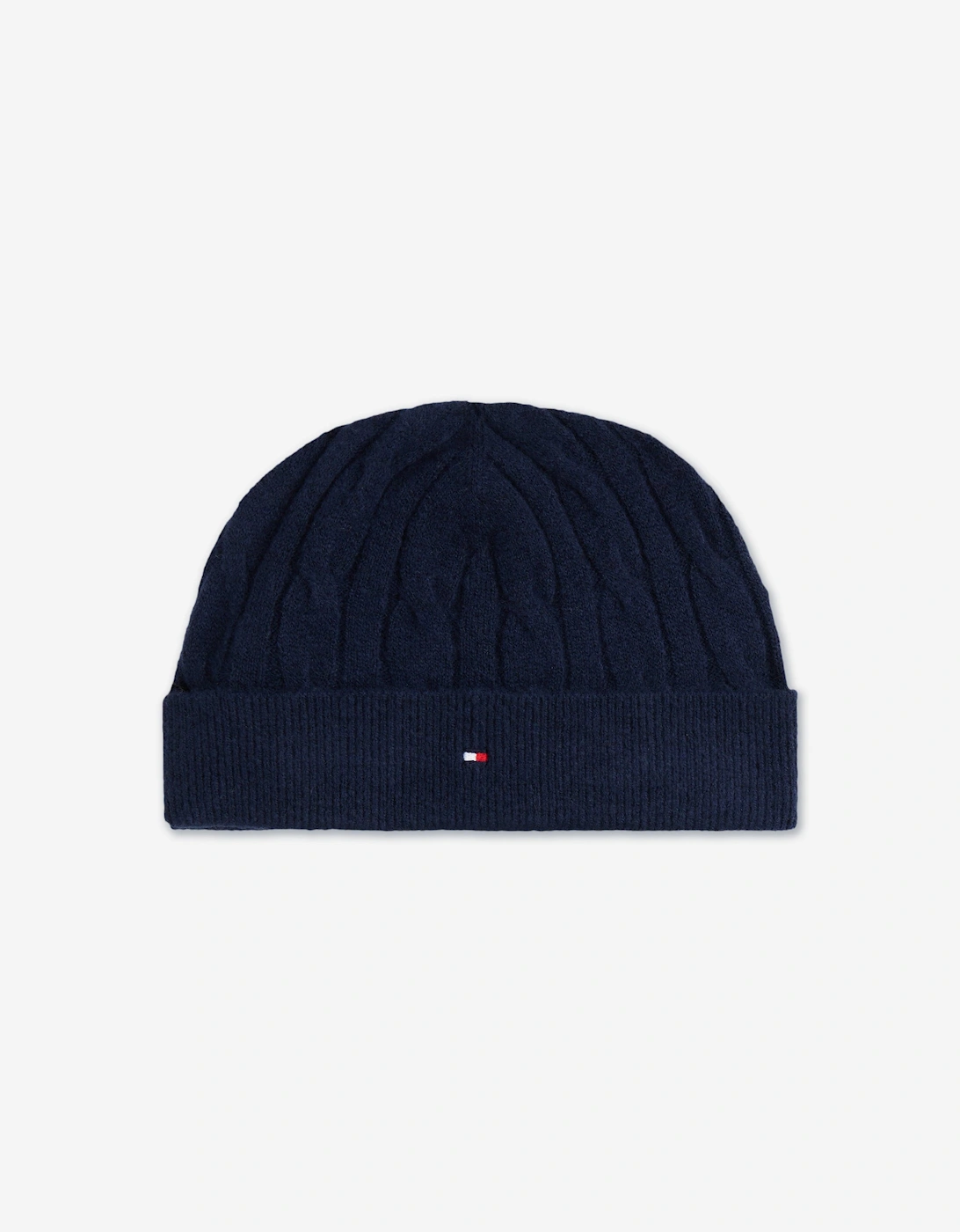 Baby Boys Cable Knit Beanie and Booties Set in Navy