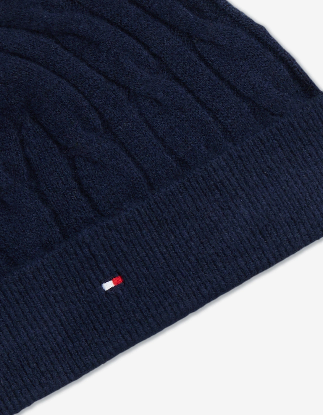 Baby Boys Cable Knit Beanie and Booties Set in Navy