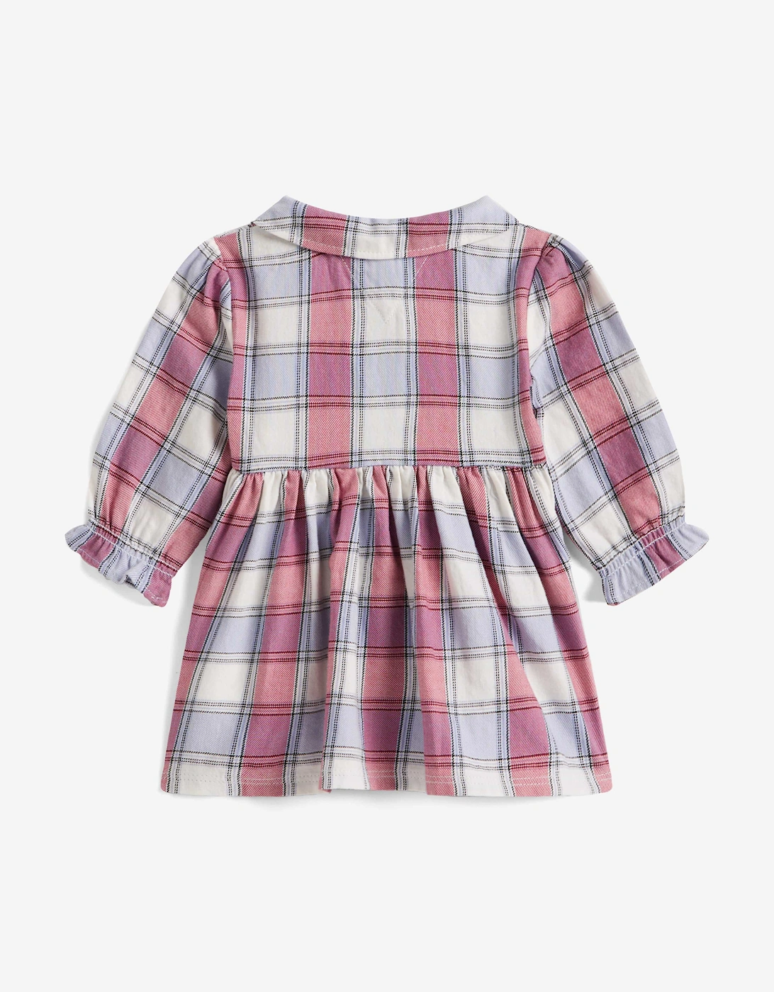 Baby Girls Checked Dress in Purple