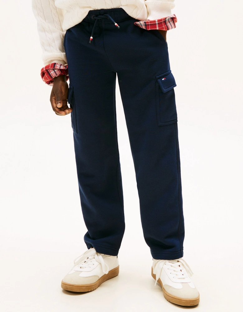 Boys Cargo Joggers in Navy