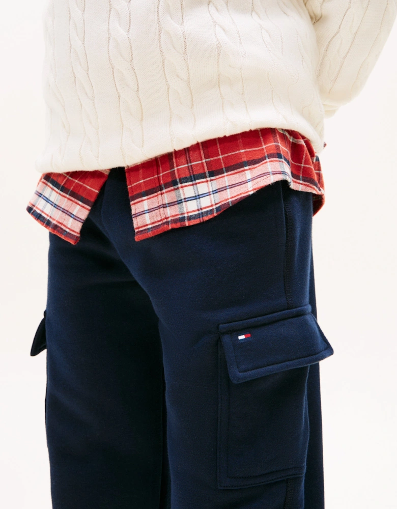 Boys Cargo Joggers in Navy