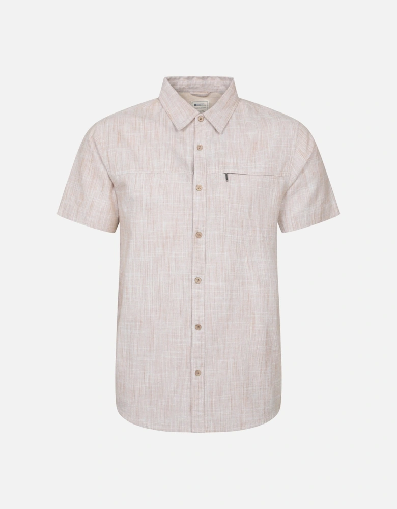 Mens Coconut Slub Short-Sleeved Shirt