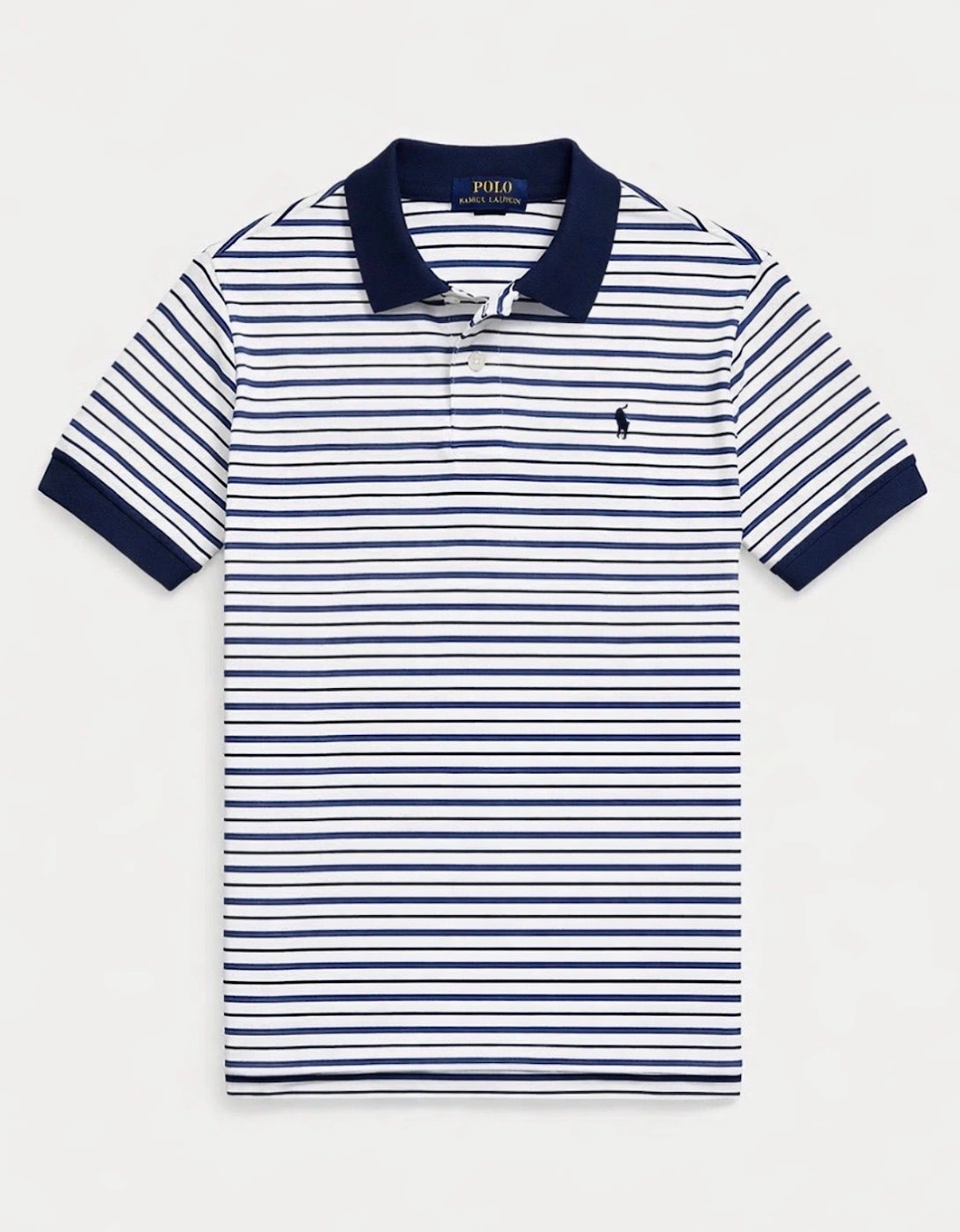 BOY/TEEN Striped Soft Cotton Polo Shirt, 2 of 1