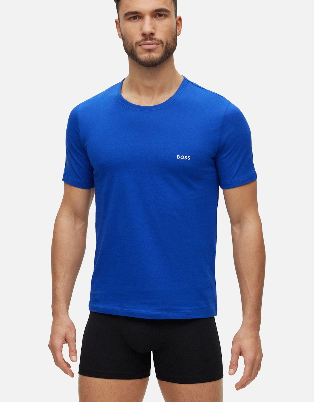 Boss T-shirt Rn 3 P Classic Black/Blue