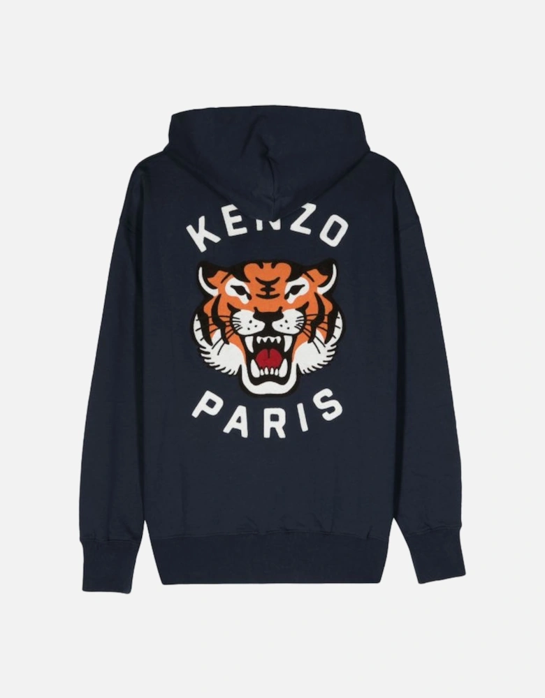 Lucky Tiger Hoodie Blue