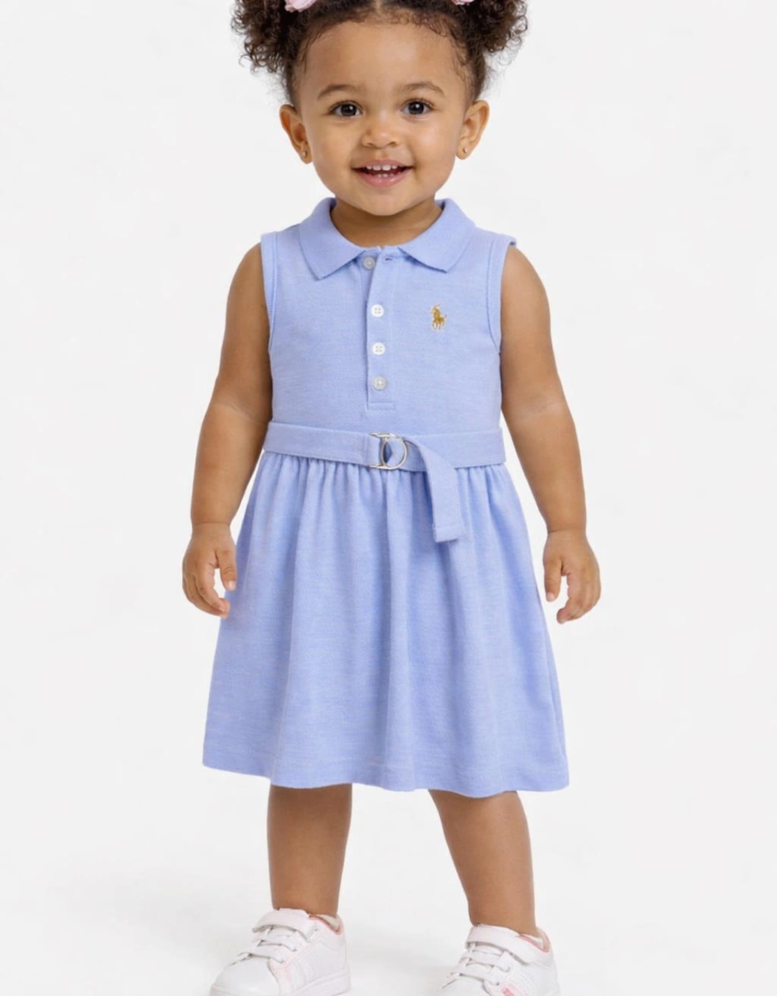 TEEN GIRLS OXFORD BLUE POLO DRESS 966714