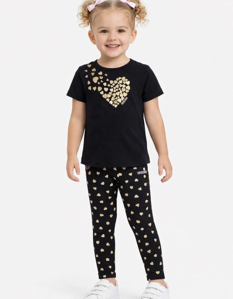 BLACK LEGGINGS SET HFM060-HDP066