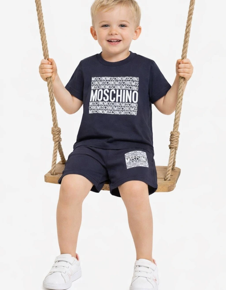 NAVY SHORTS SET H6M04K-HUQ028