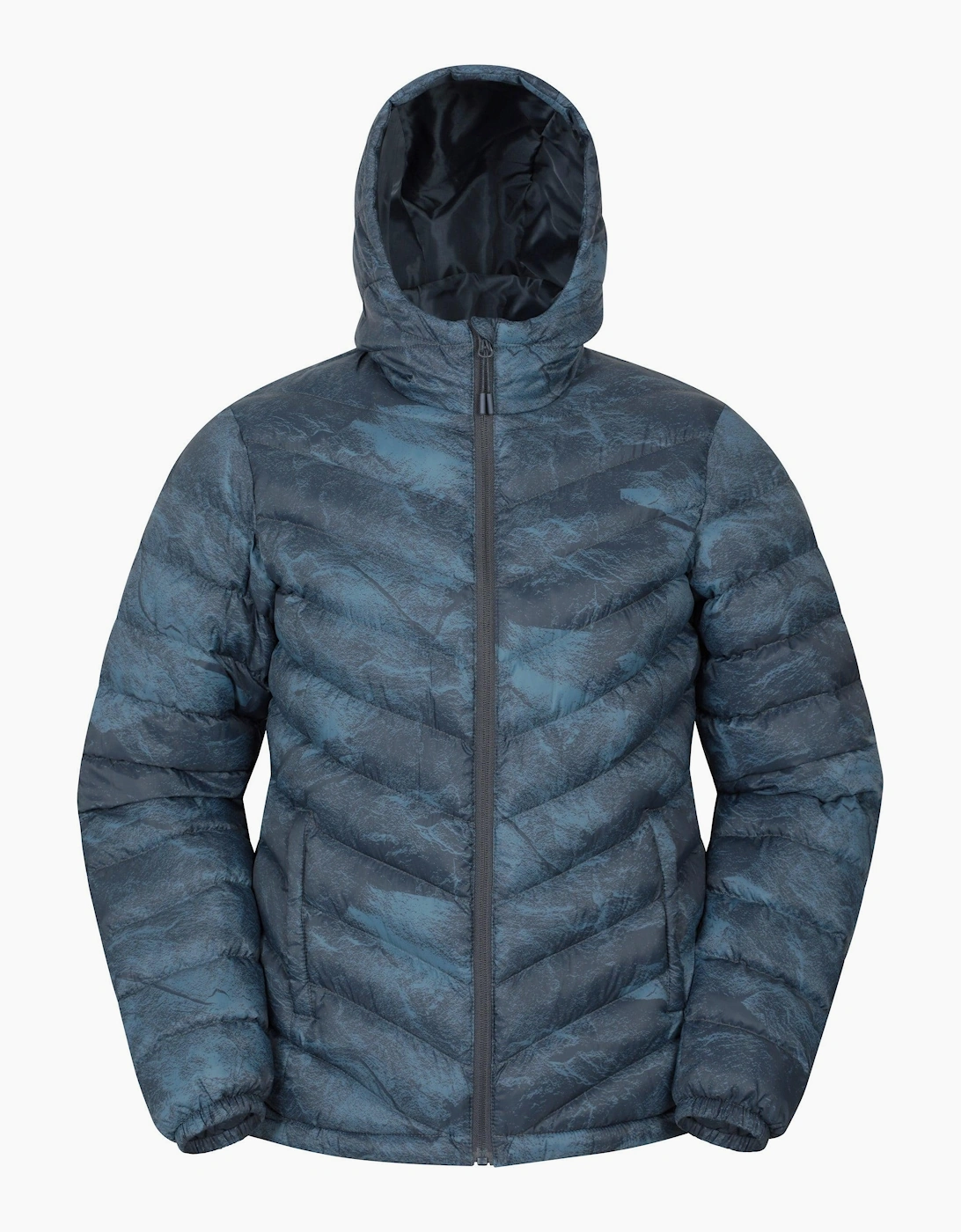 Mountain Warehouse Women's Navy / Seasons Animal Print Padded Jacket - Size: 20
