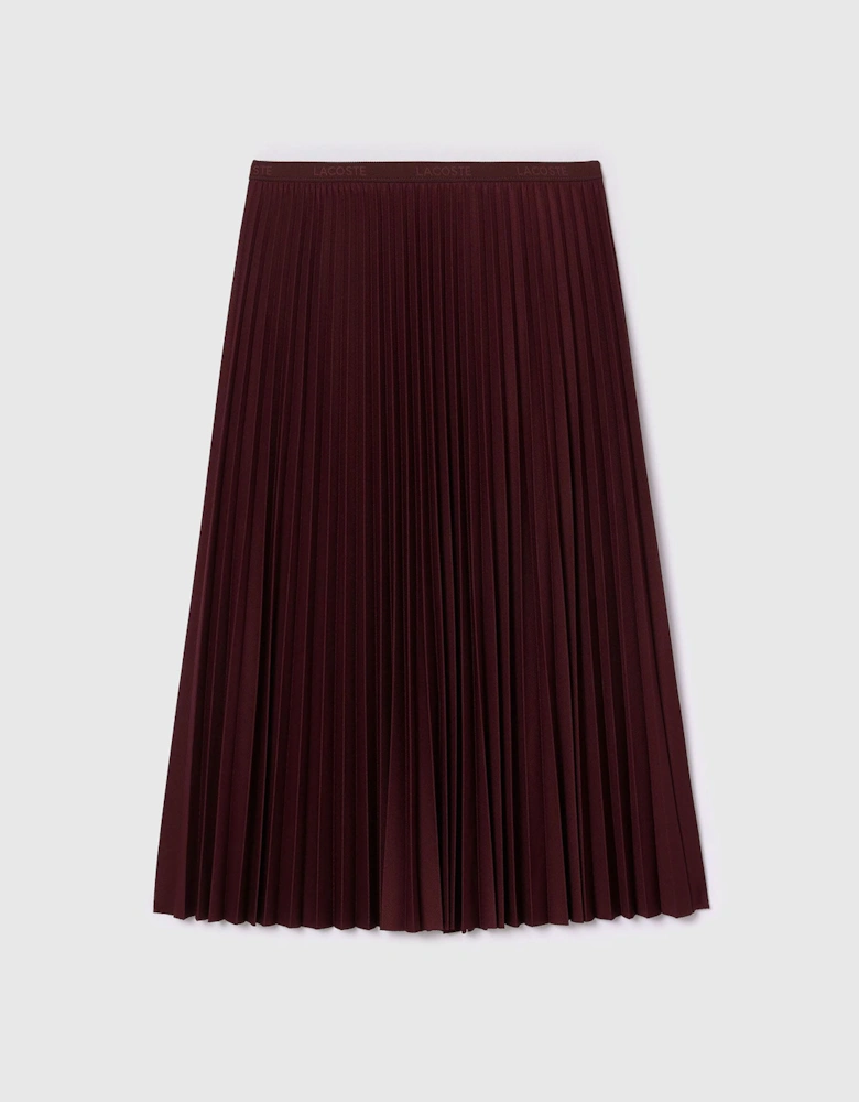 Elasticated Waist Flowing Pleated Skirt