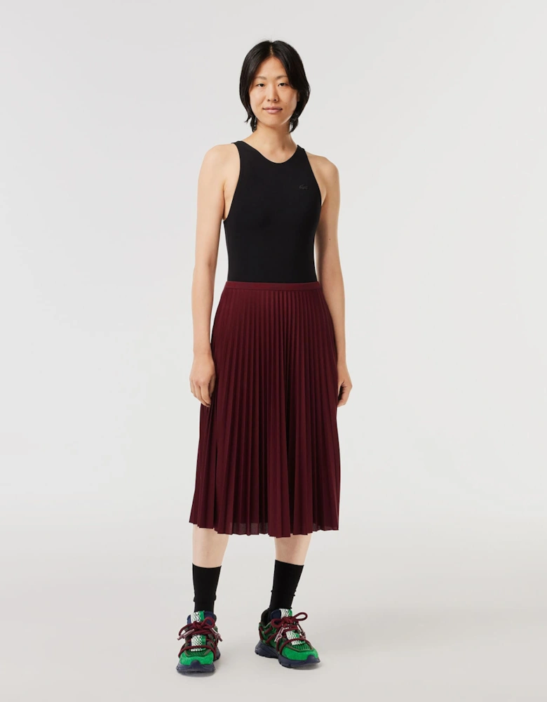 Elasticated Waist Flowing Pleated Skirt