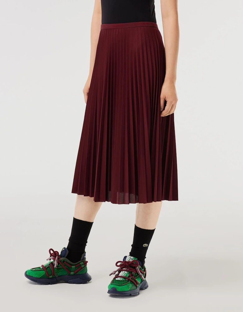 Elasticated Waist Flowing Pleated Skirt