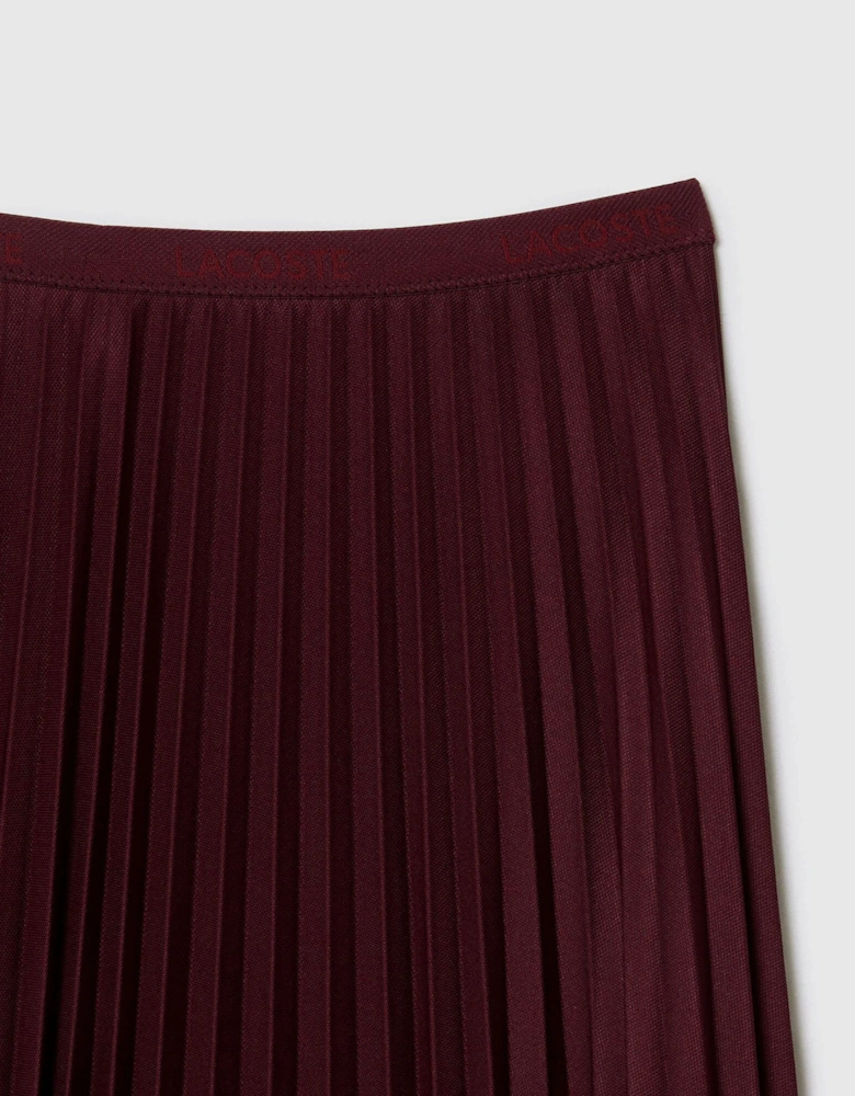 Elasticated Waist Flowing Pleated Skirt