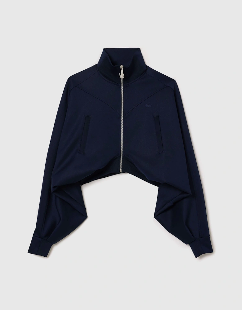 Cropped Full-Zip Sweatshirt