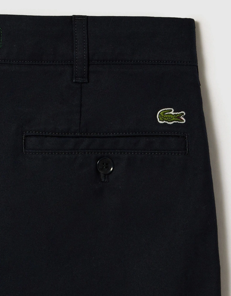 Straight-Fit Cotton Twill Pants