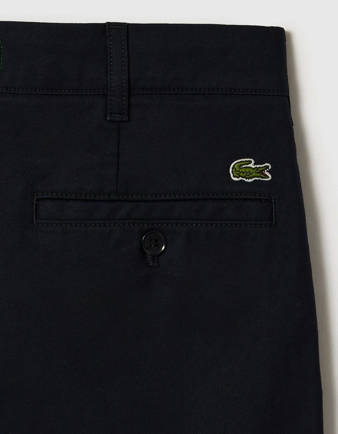 Straight-Fit Cotton Twill Pants