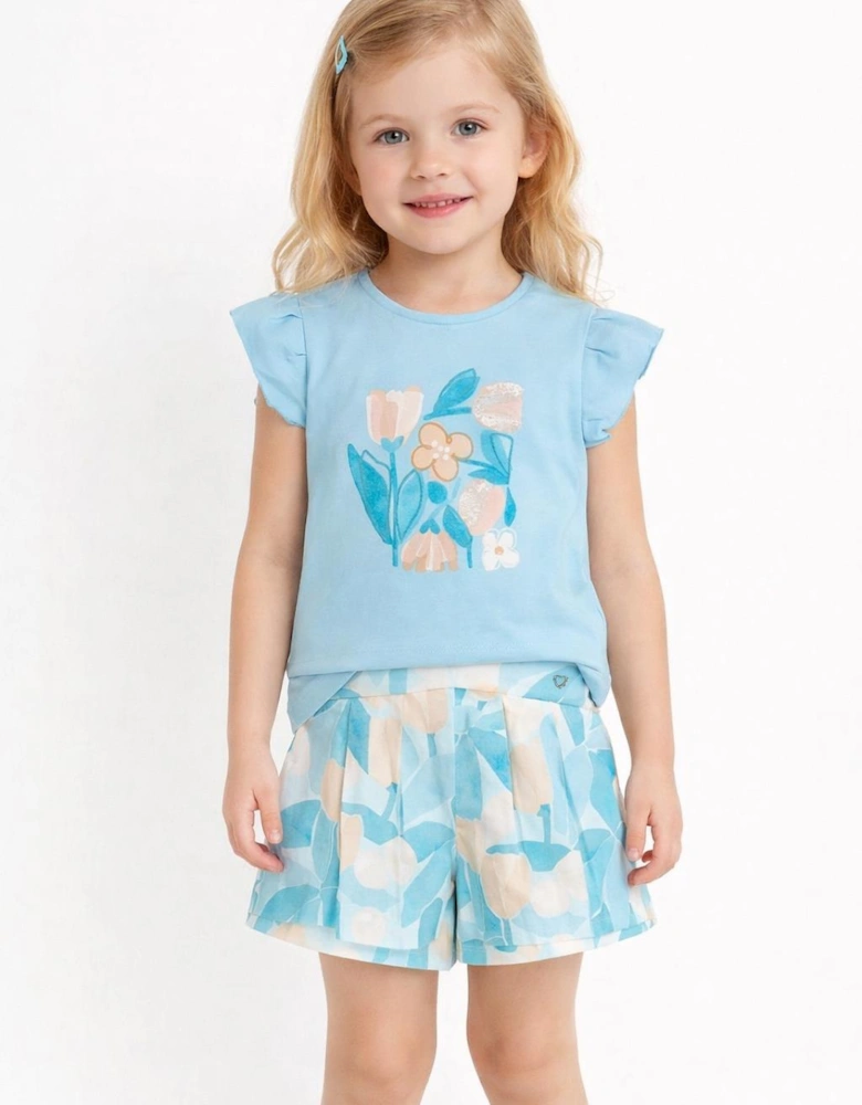GIRL SKORTS SET SKY BLUE 3015/3905
