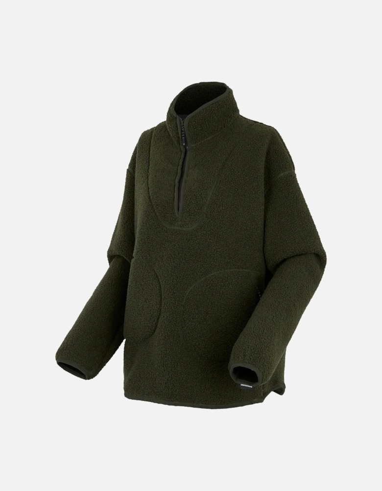 Womens/Ladies Frankie Borg Quarter Zip Fleece Top