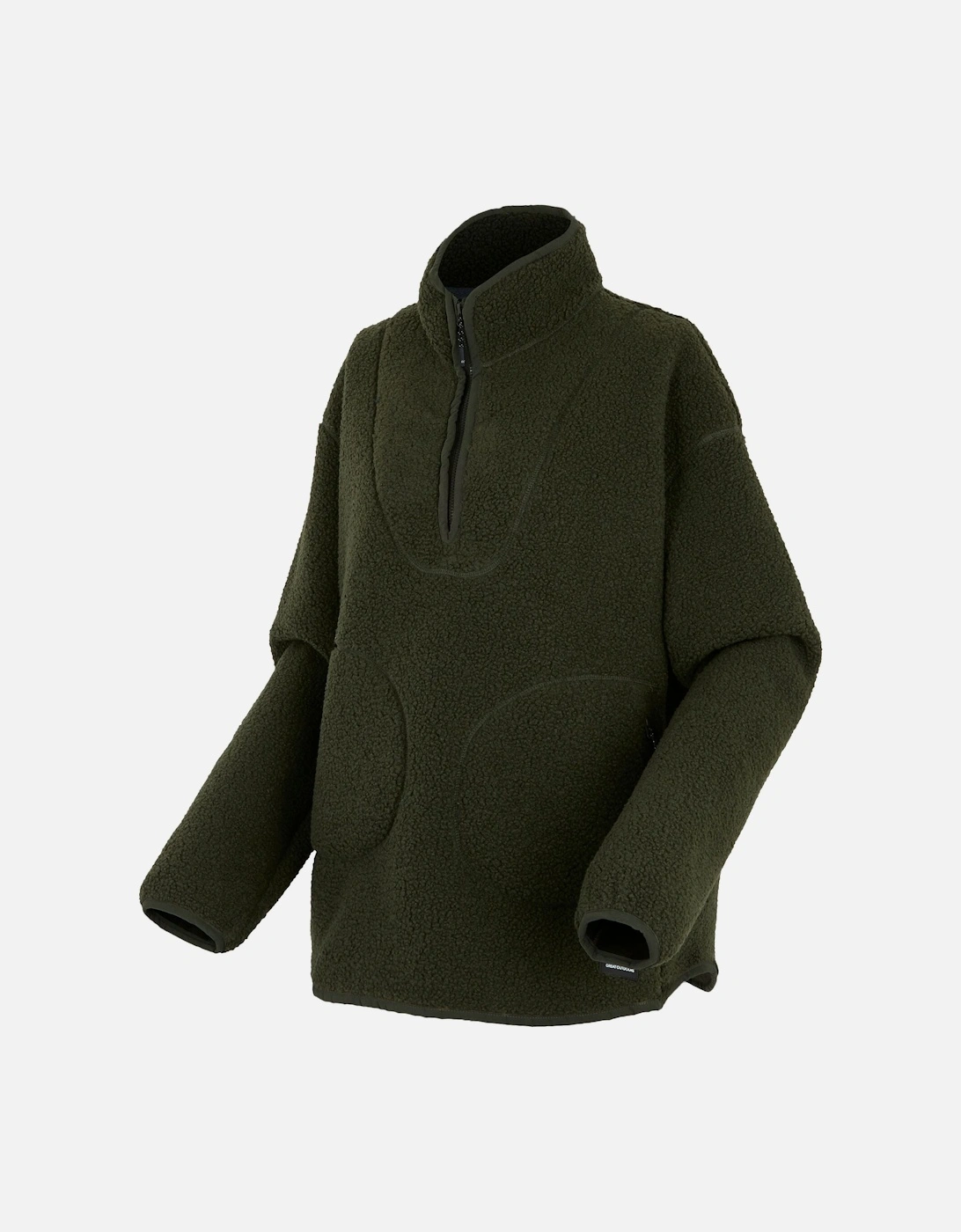 Womens/Ladies Frankie Borg Quarter Zip Fleece Top