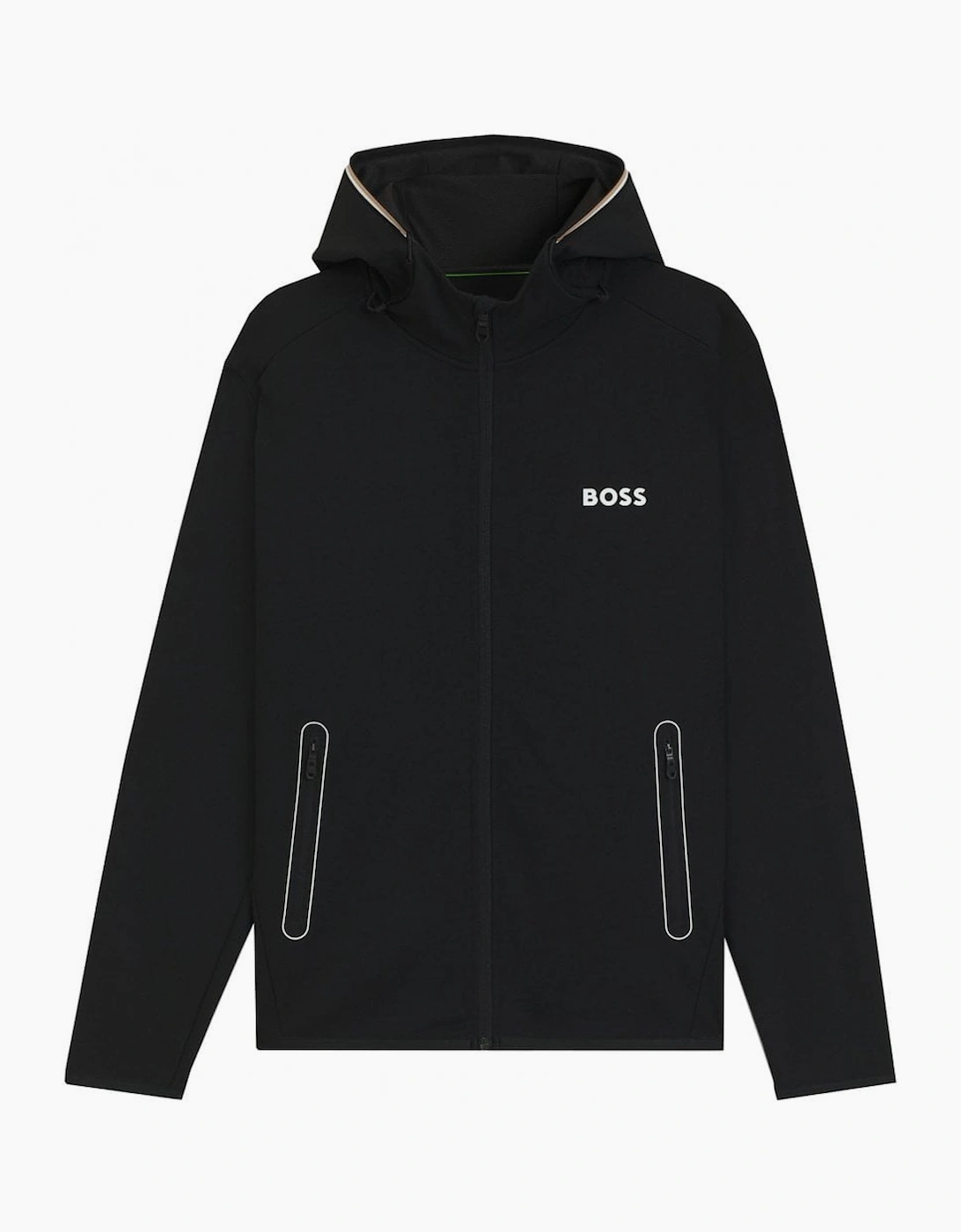 Hugo Boss Men's Black Sicon Tracksuit Jacket. - Size: 42/Regular