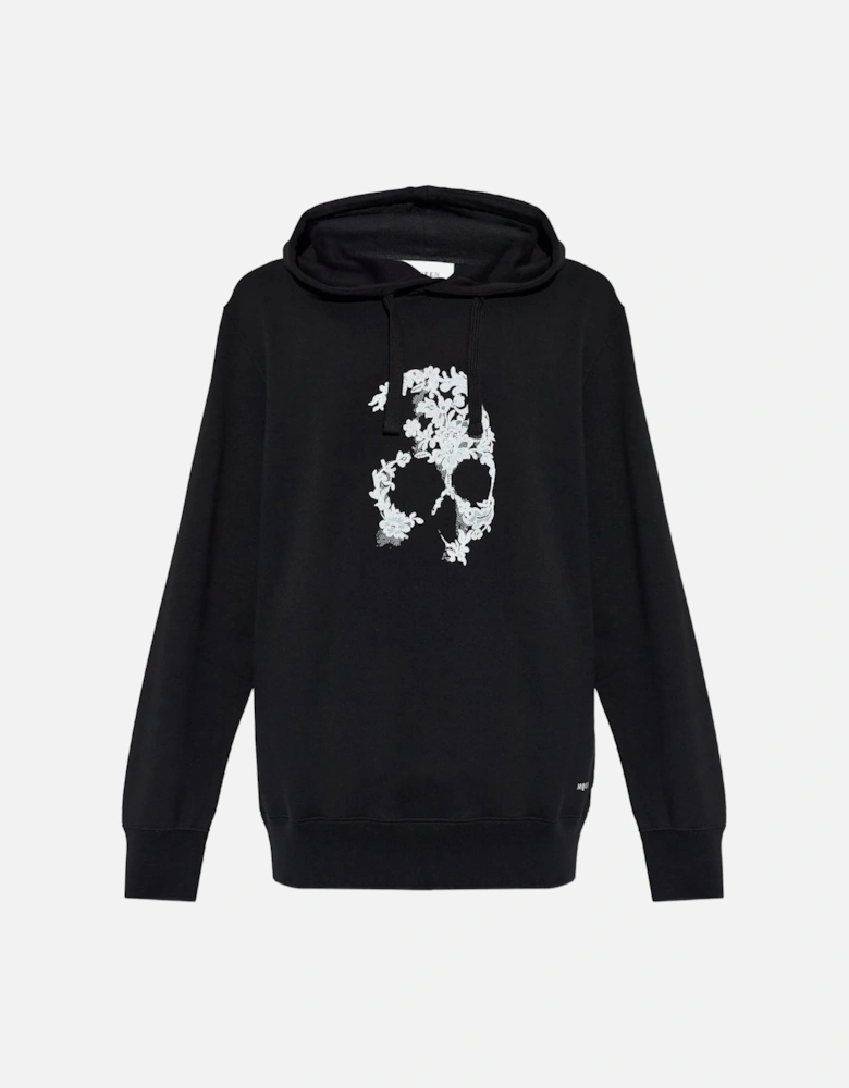 LACE SKULL HOODED TOP