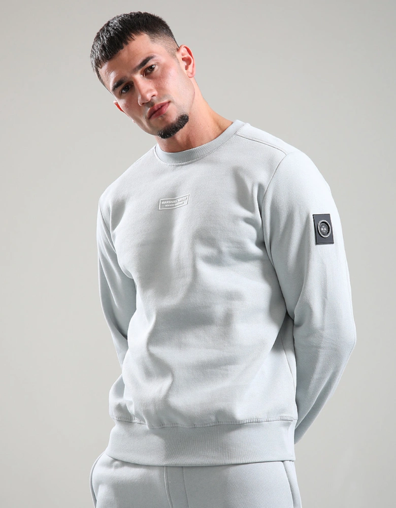 Siren Box Crewneck Sweatshirt - Ghost Grey