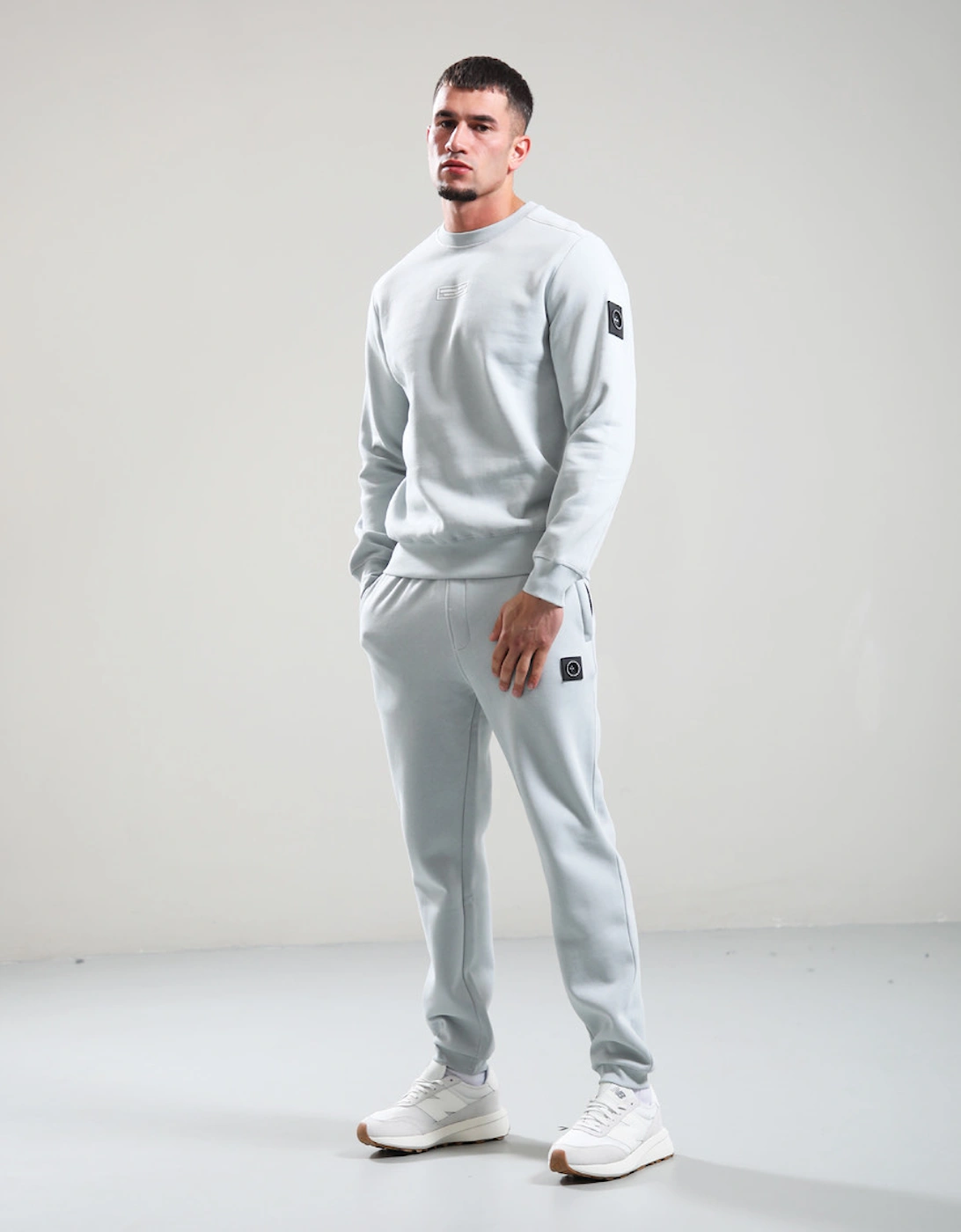 Siren Box Crewneck Sweatshirt - Ghost Grey