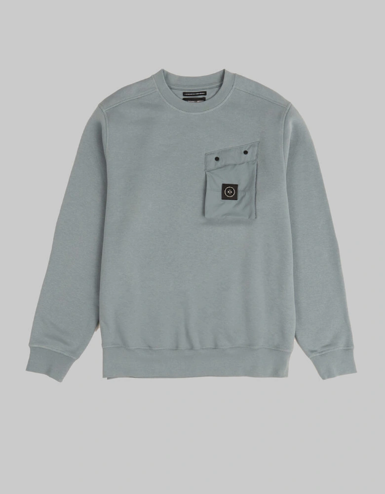Proccera Crew Neck Sweatshirt - Steel Blue