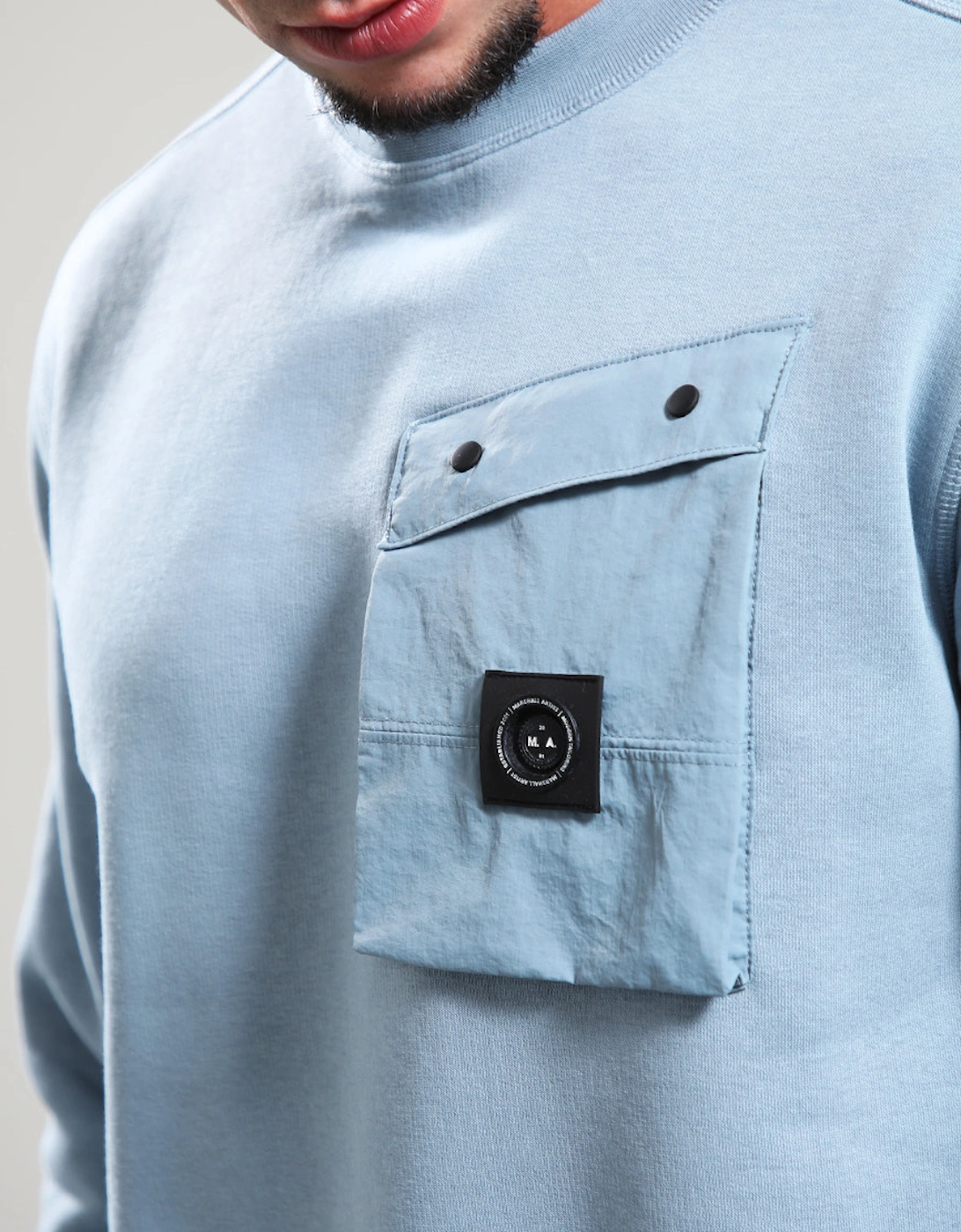 Proccera Crew Neck Sweatshirt - Steel Blue