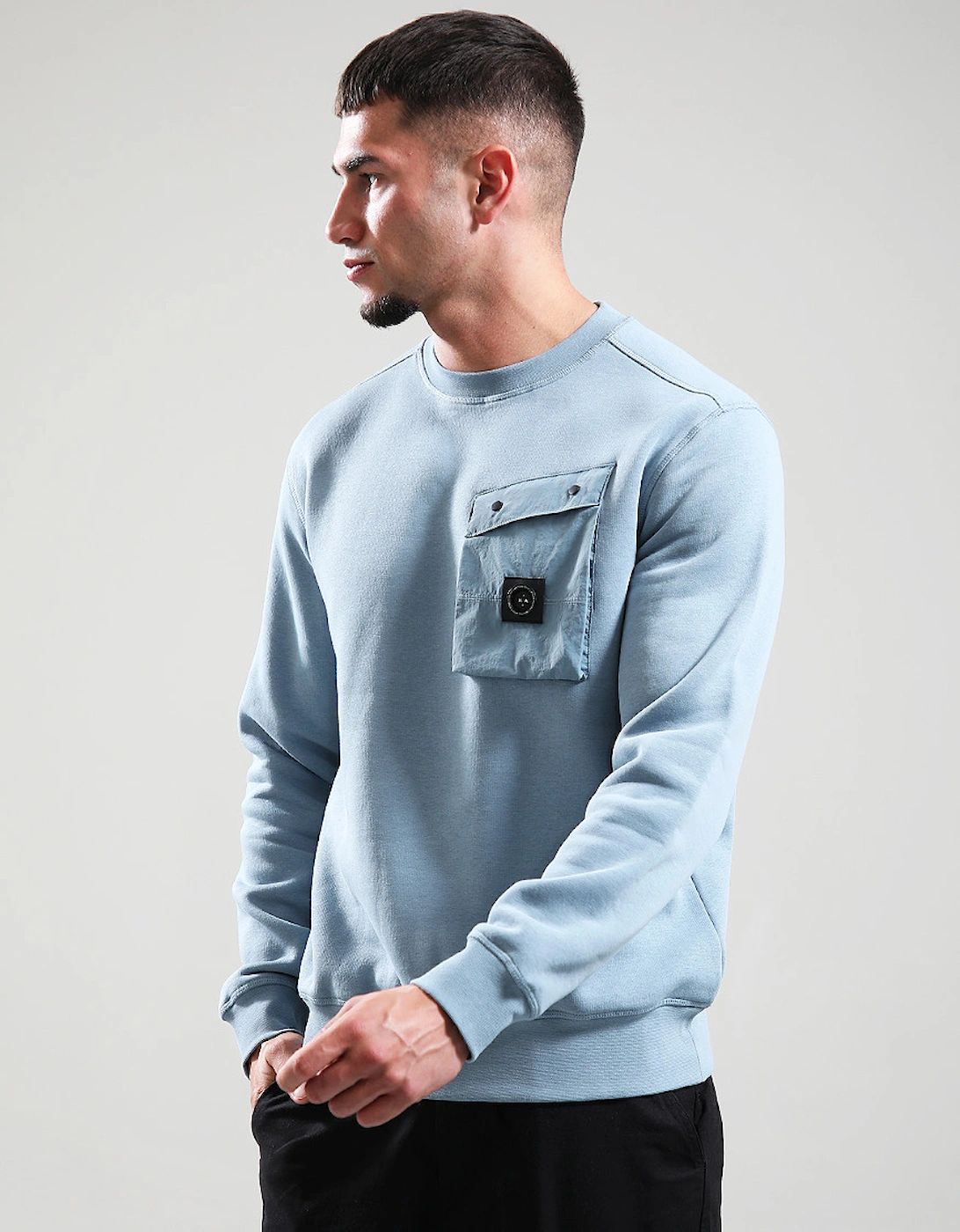 Proccera Crew Neck Sweatshirt - Steel Blue, 5 of 4