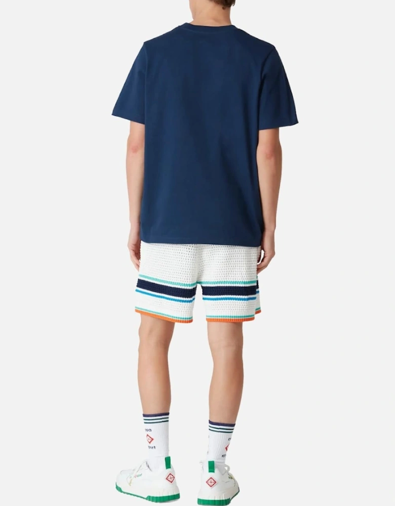 Wave Ex Beach Tennis Club Icon T-Shirt Navy