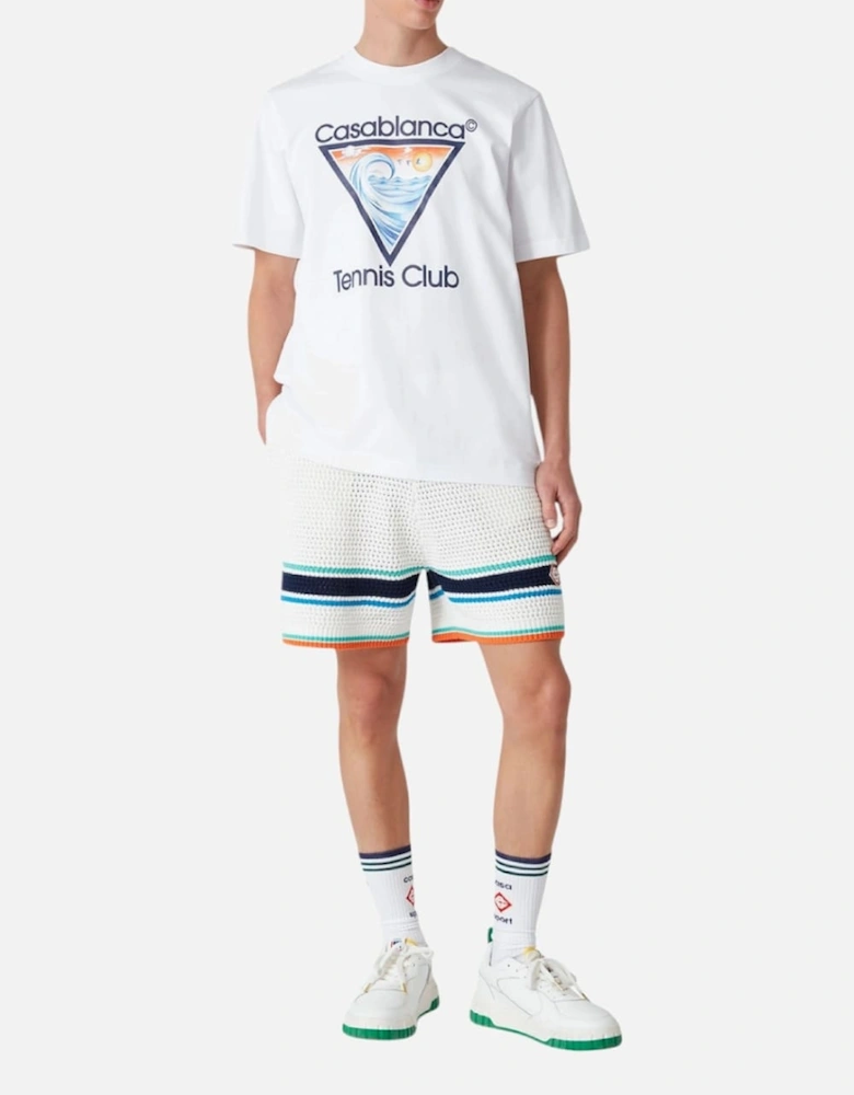 Wave Ex Beach Tennis Club Icon T-Shirt White