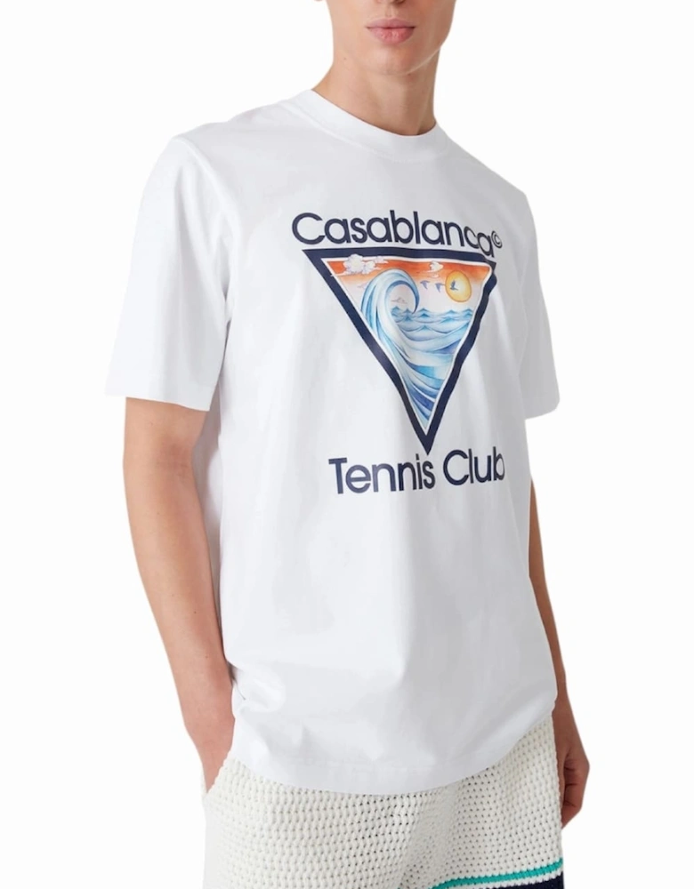 Wave Ex Beach Tennis Club Icon T-Shirt White