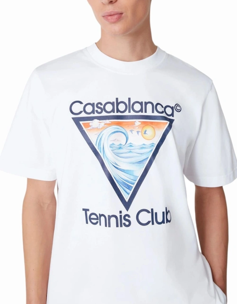 Wave Ex Beach Tennis Club Icon T-Shirt White